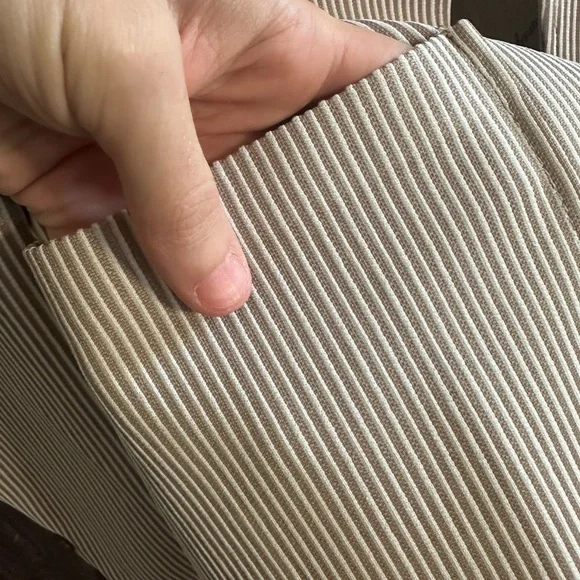DONEGAL vintage men’s 2pc textured striped white/gray suit